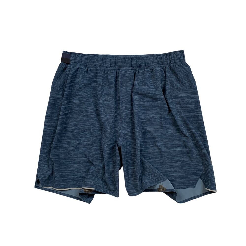 Lululemon Shorts Mens M Medium Prussian Surge Lined Spacedye Running Training